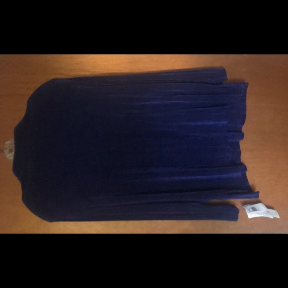 New Blue Vikki Vi Top Button Down 1X Maternity made in USA - Picture 3 of 16